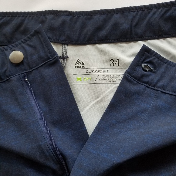 RBX Shorts Classic Fit X-DRI 18 HOLE Golf Size 34 - Picture 3 of 6